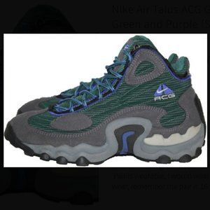 Rare Vintage 1999 Nike ACG Air Talus Grey/Forest Green, 8